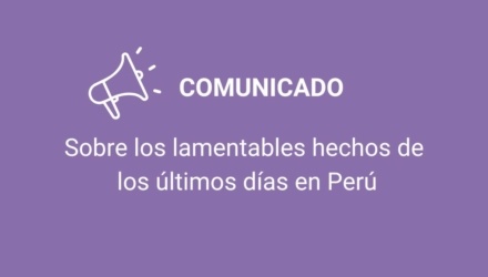 Comunicado violencia Perú