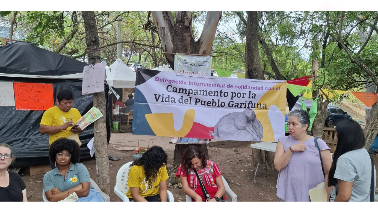 Delegación Internacional llega a Honduras para acompañar al Campamento por la Vida del Pueblo Garífuna
